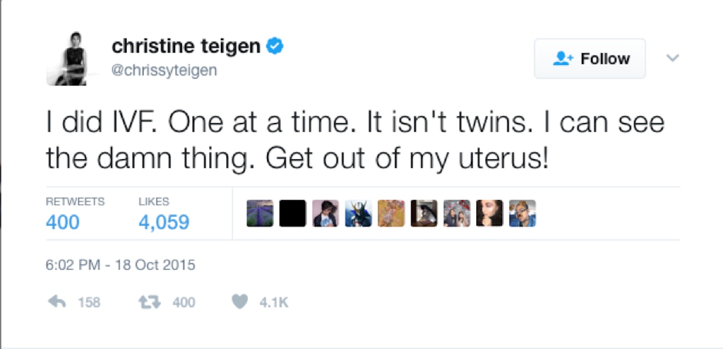 Chrissy Teigen Twitter put down