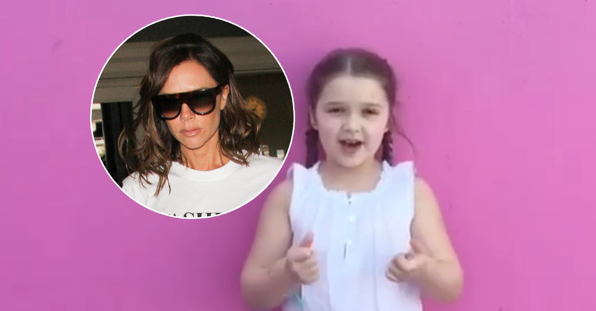 Harper Beckham Singing Happy Birthday To Victoria’s Too Cute ...