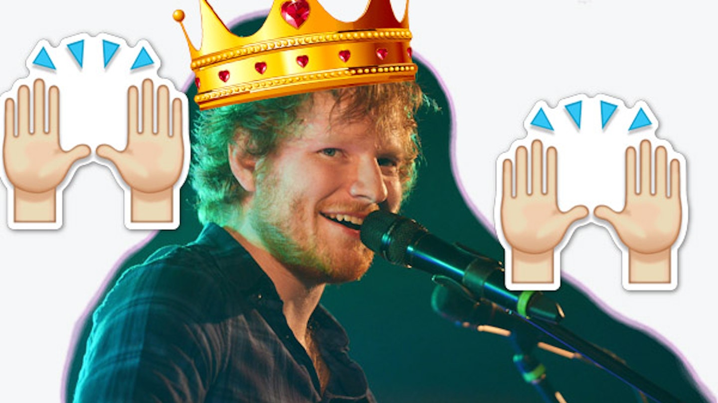 Ed Sheeran has 8 new singles in the top ten