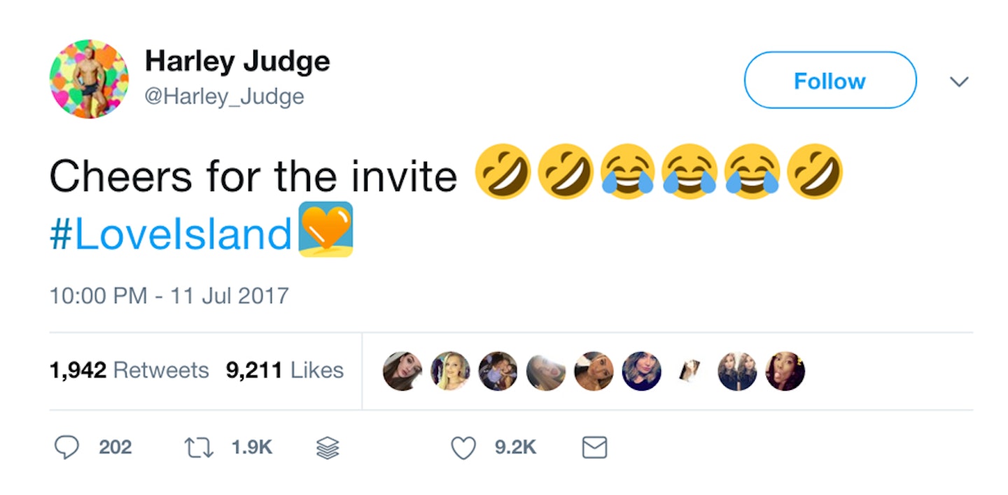 Harley Judge Love Island