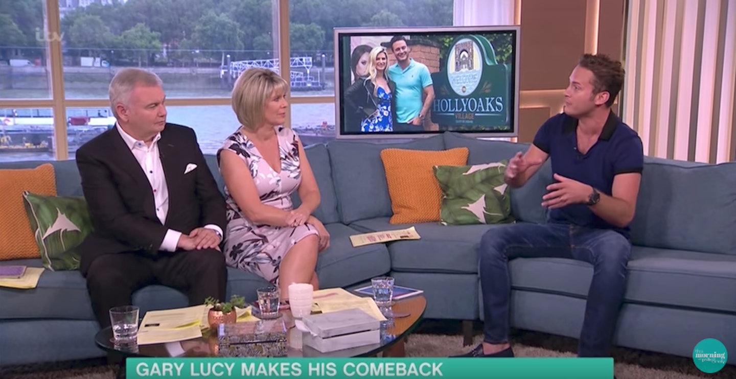 Hollyoaks Gary Lucy This Morning