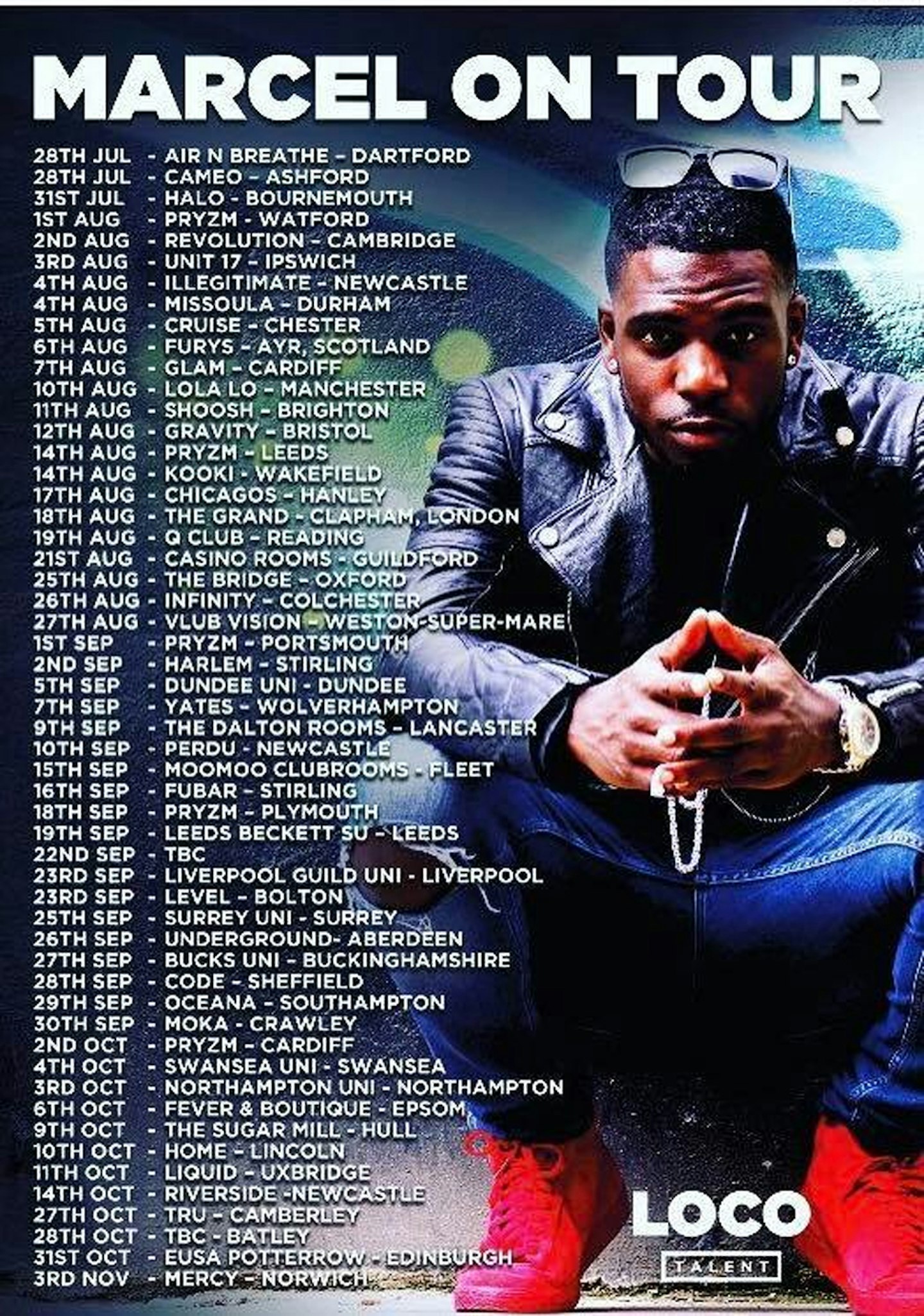 Marcel Somerville tour