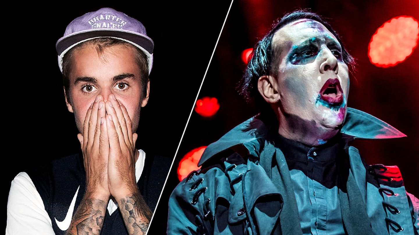 Justin Bieber and Marilyn Manson