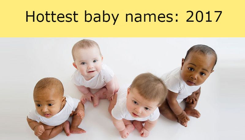 Top 55 Boys, Girls And Unisex Baby Names Of 2017