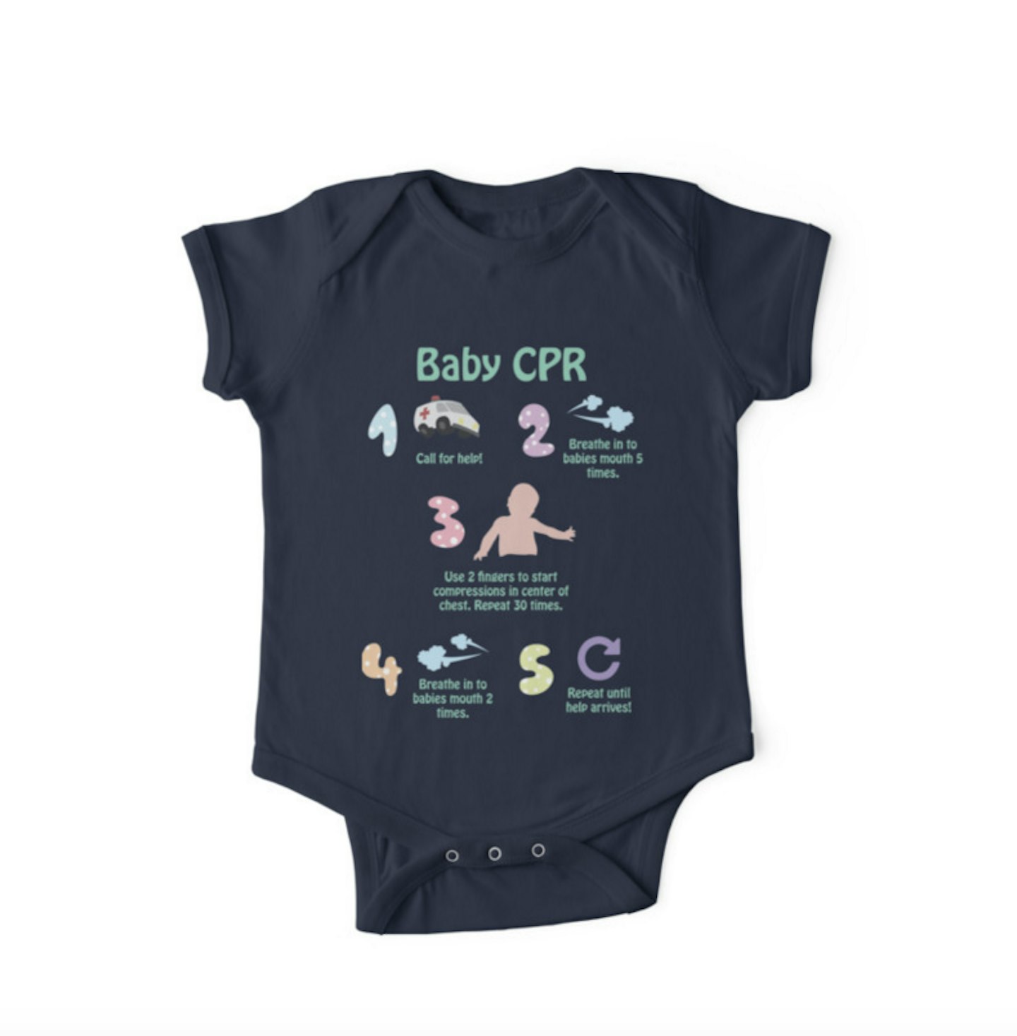 CPR baby grow