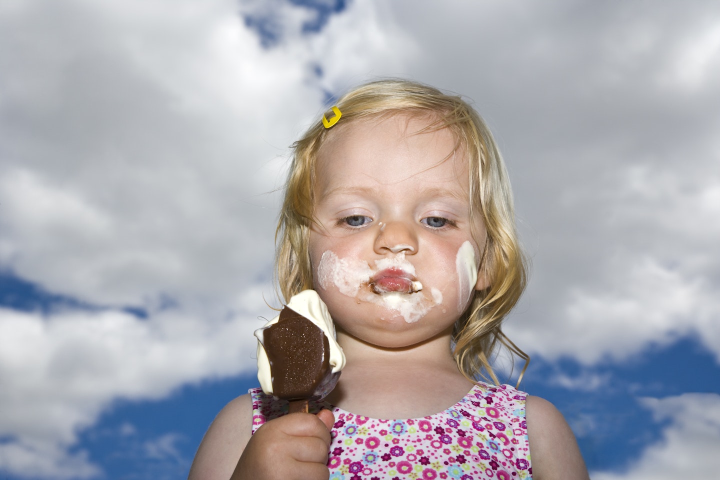 Child, ice cream, holiday