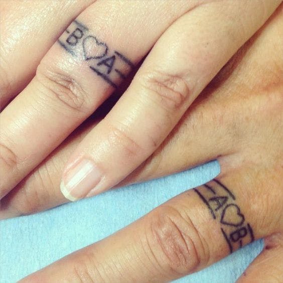 60 Awesome Wedding Ring Tattoos  Weddingomania