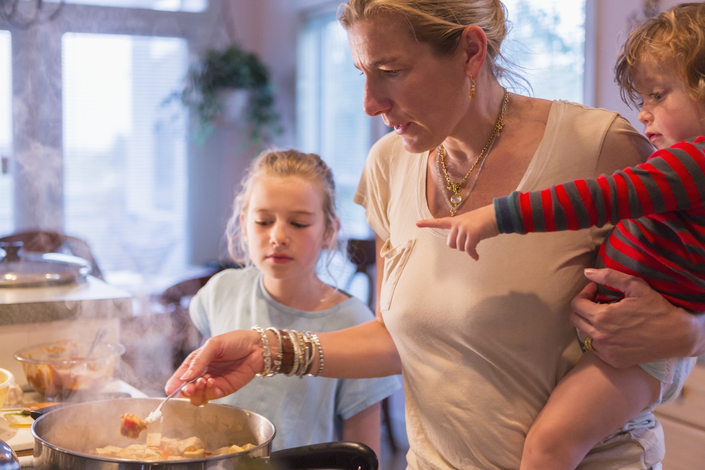 cooking, cleaning, parents