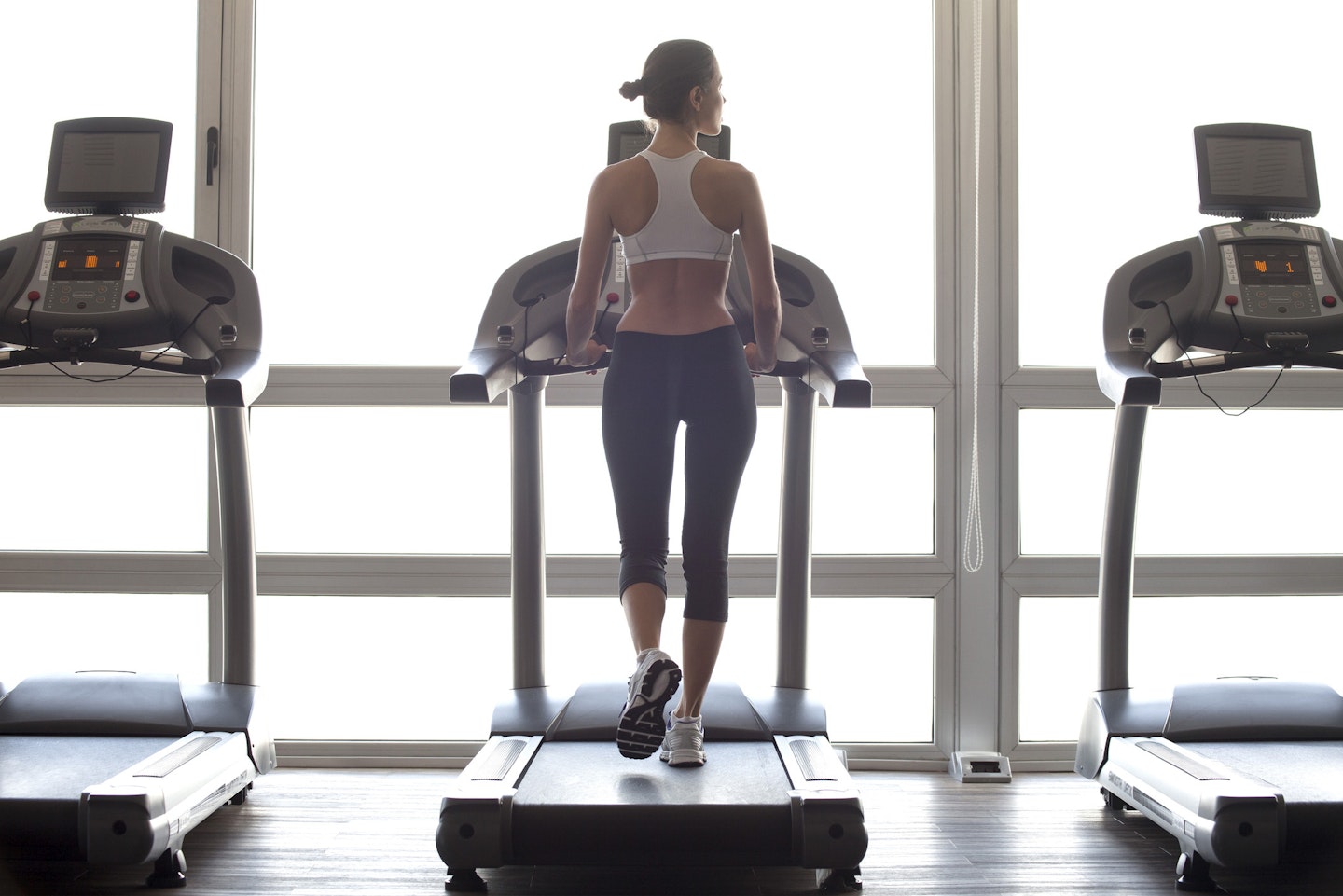 gym wear woman treadmill workout