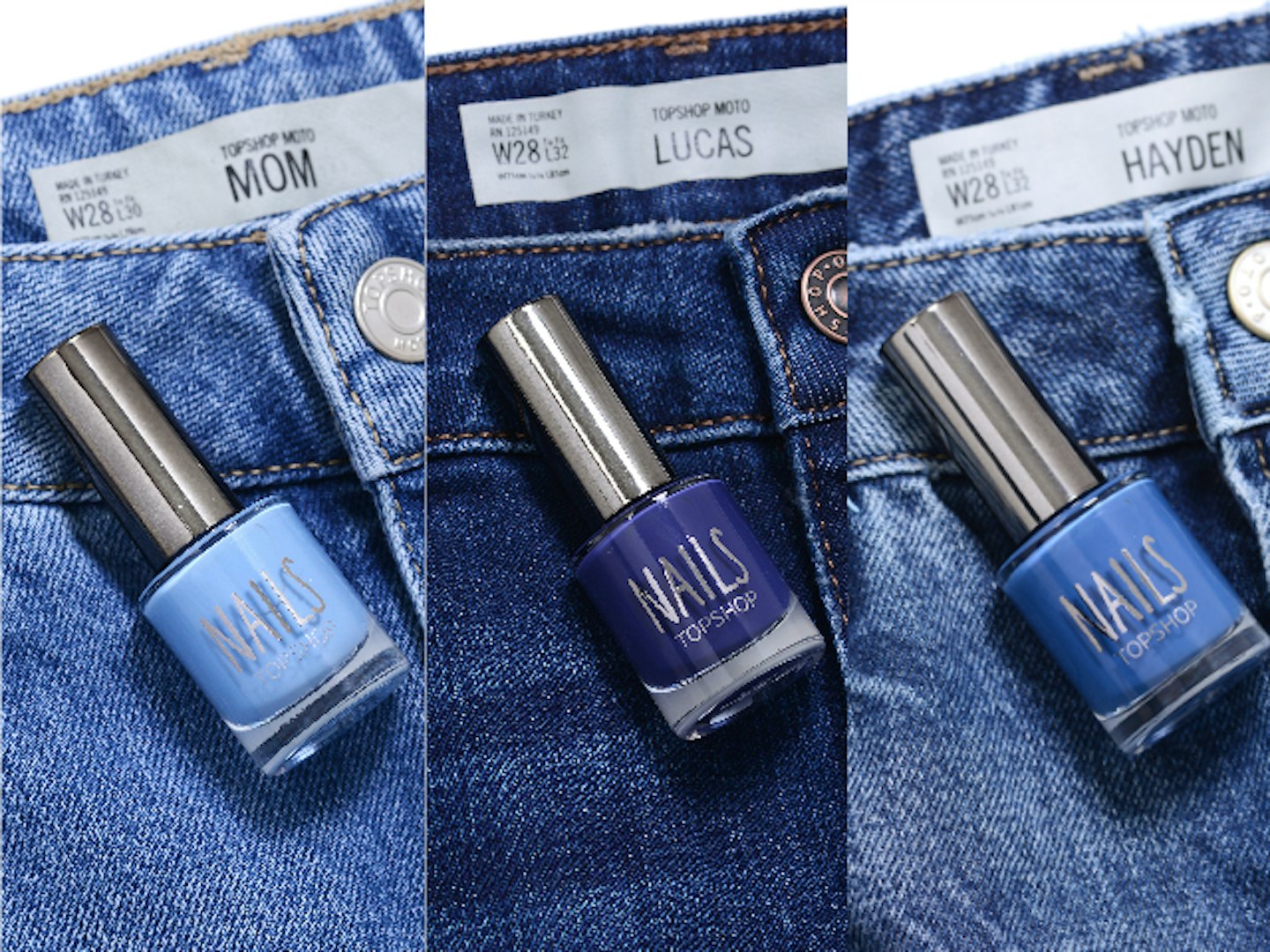 topshop denim nail polish