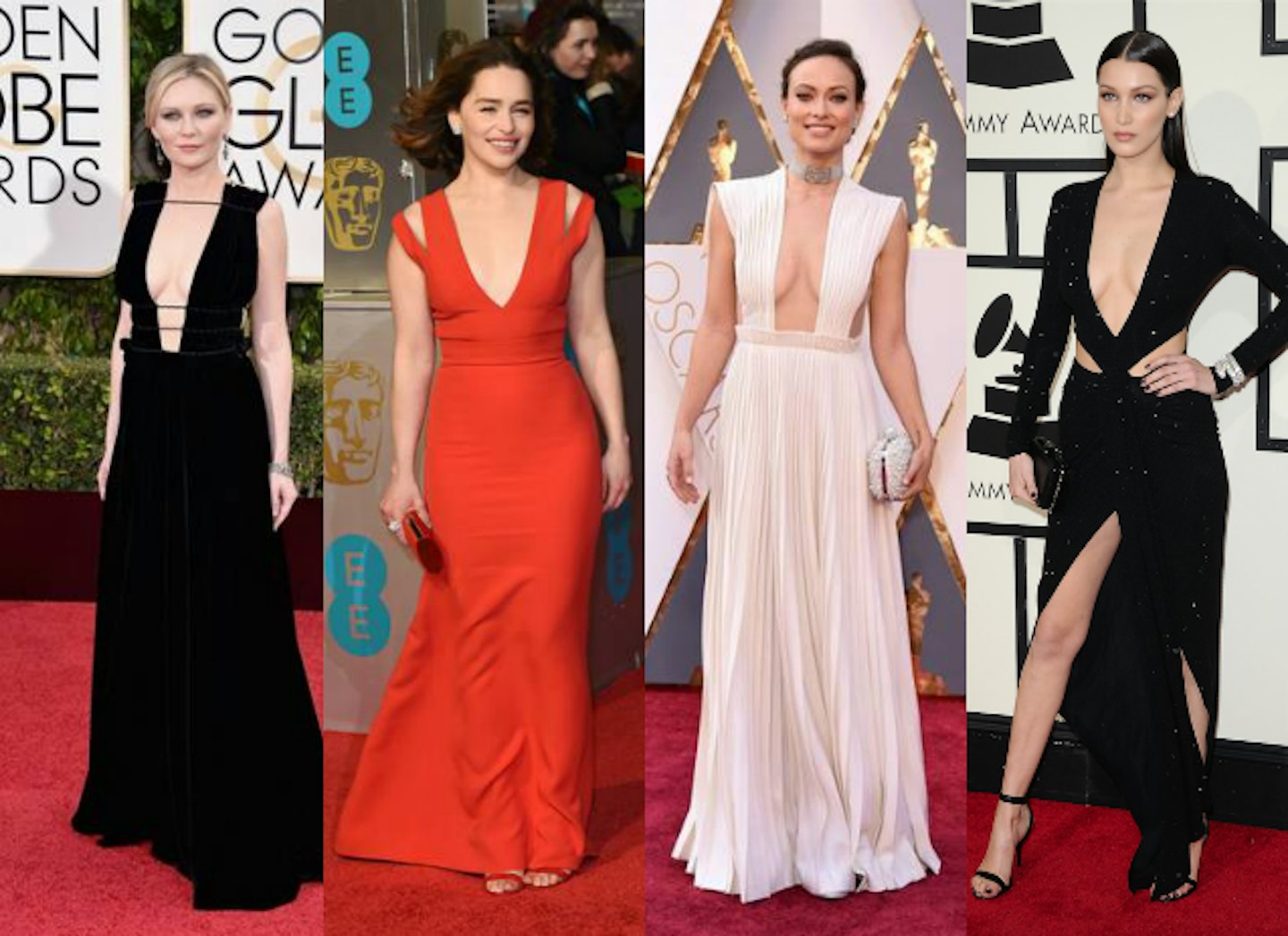 red carpet trends plunging neckline 