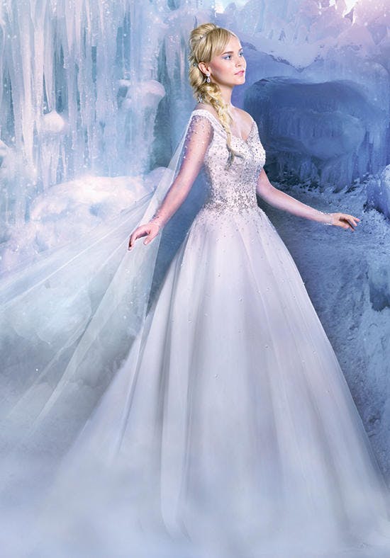 Elsa style wedding on sale dress