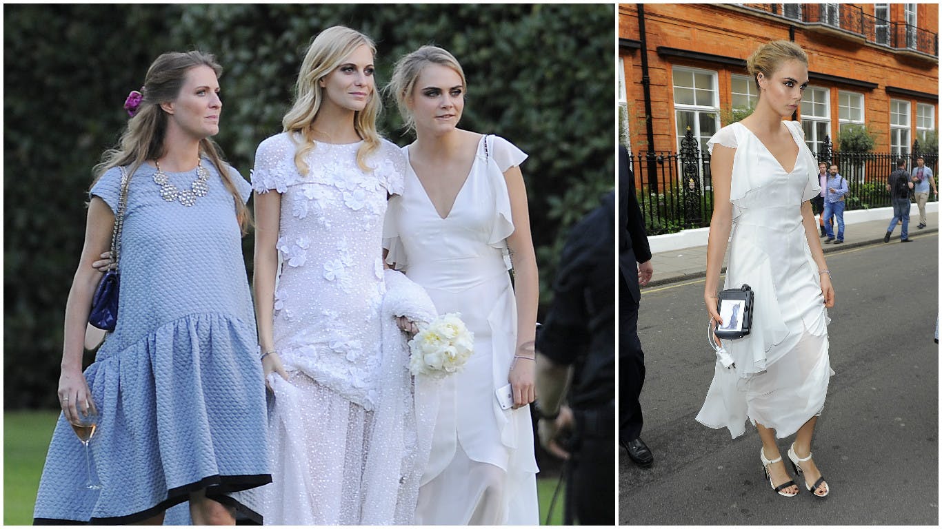 Cara delevingne clearance bridesmaid dress