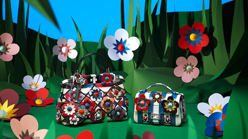 Fendi flowerland discount bag