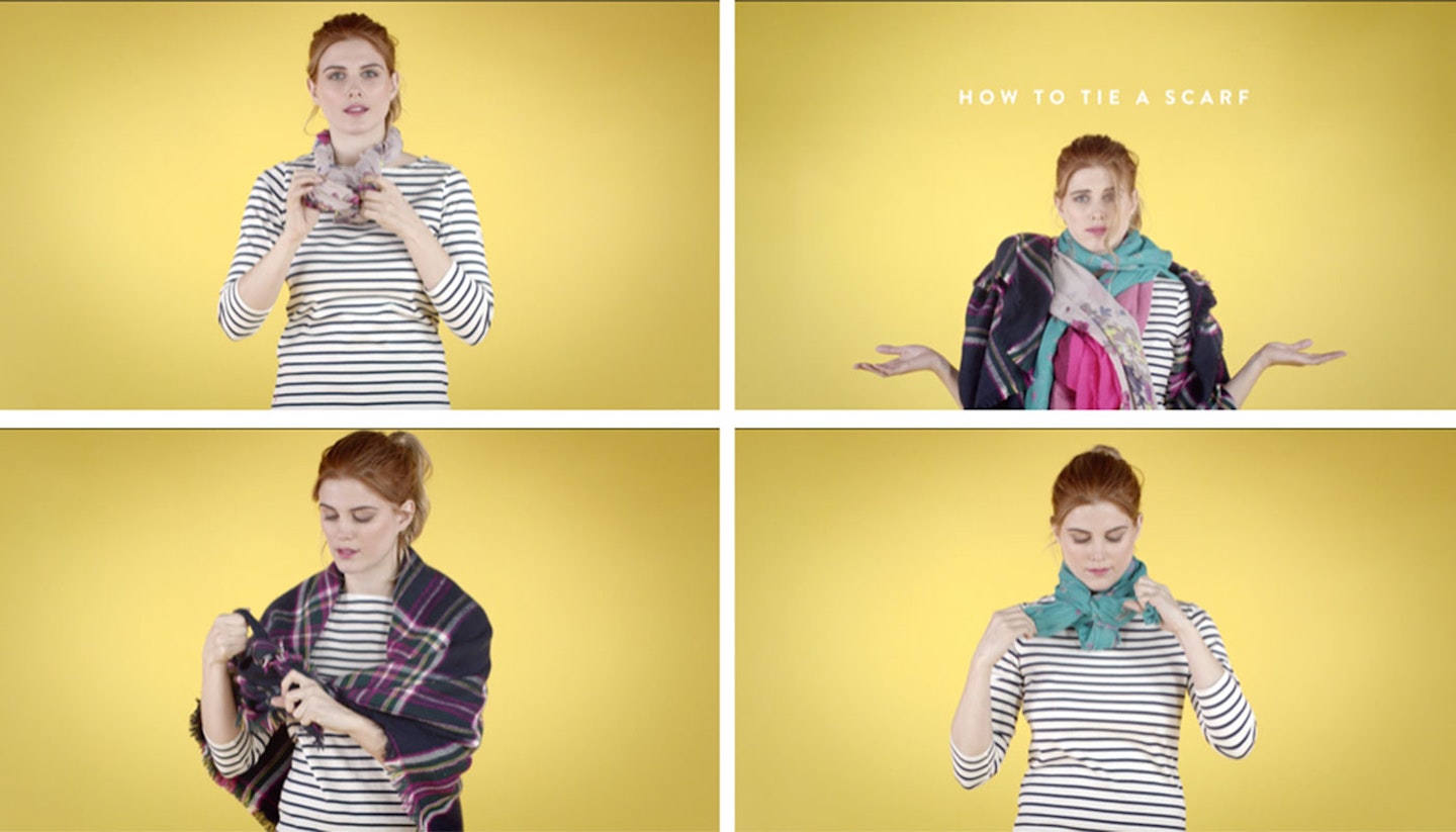 how to tie scarf