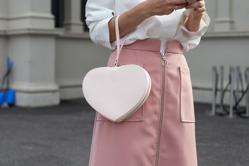 louis vuitton pink heart purse