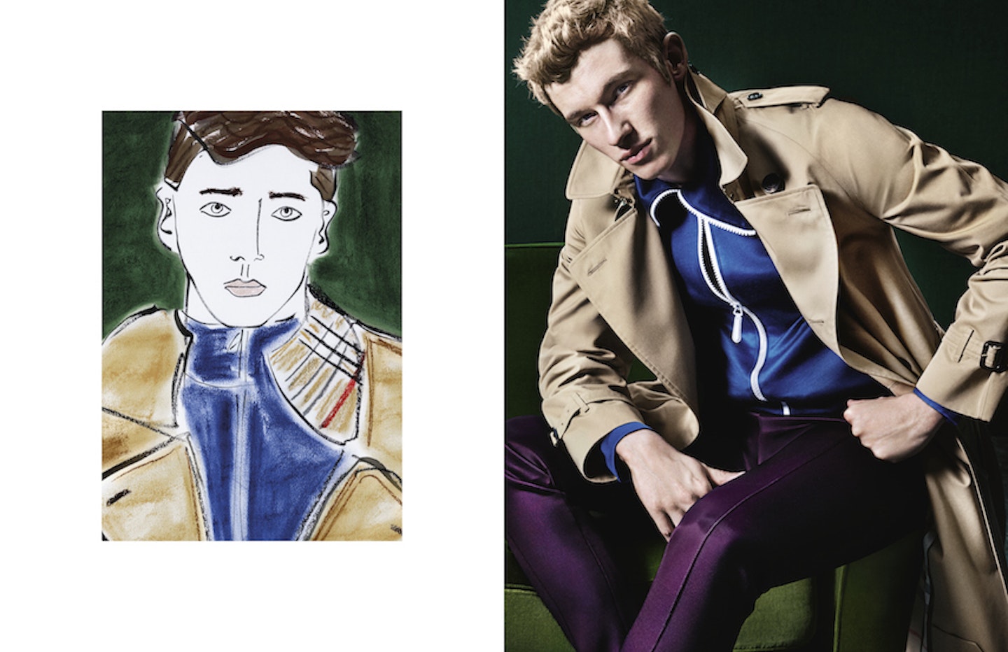 Callum Turner Luke Edward Hall Burberry