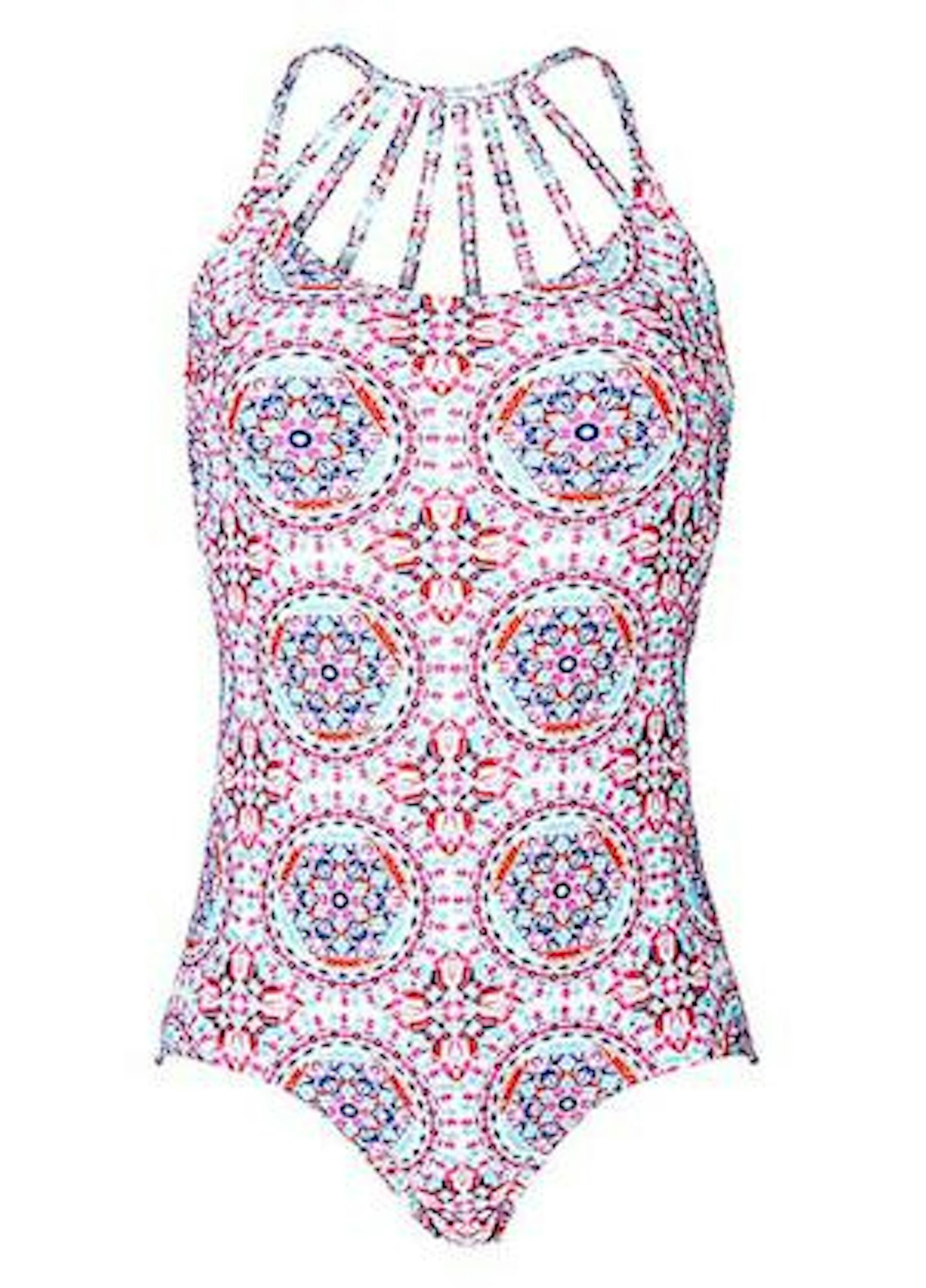 Curvissa tile print swimsuit 