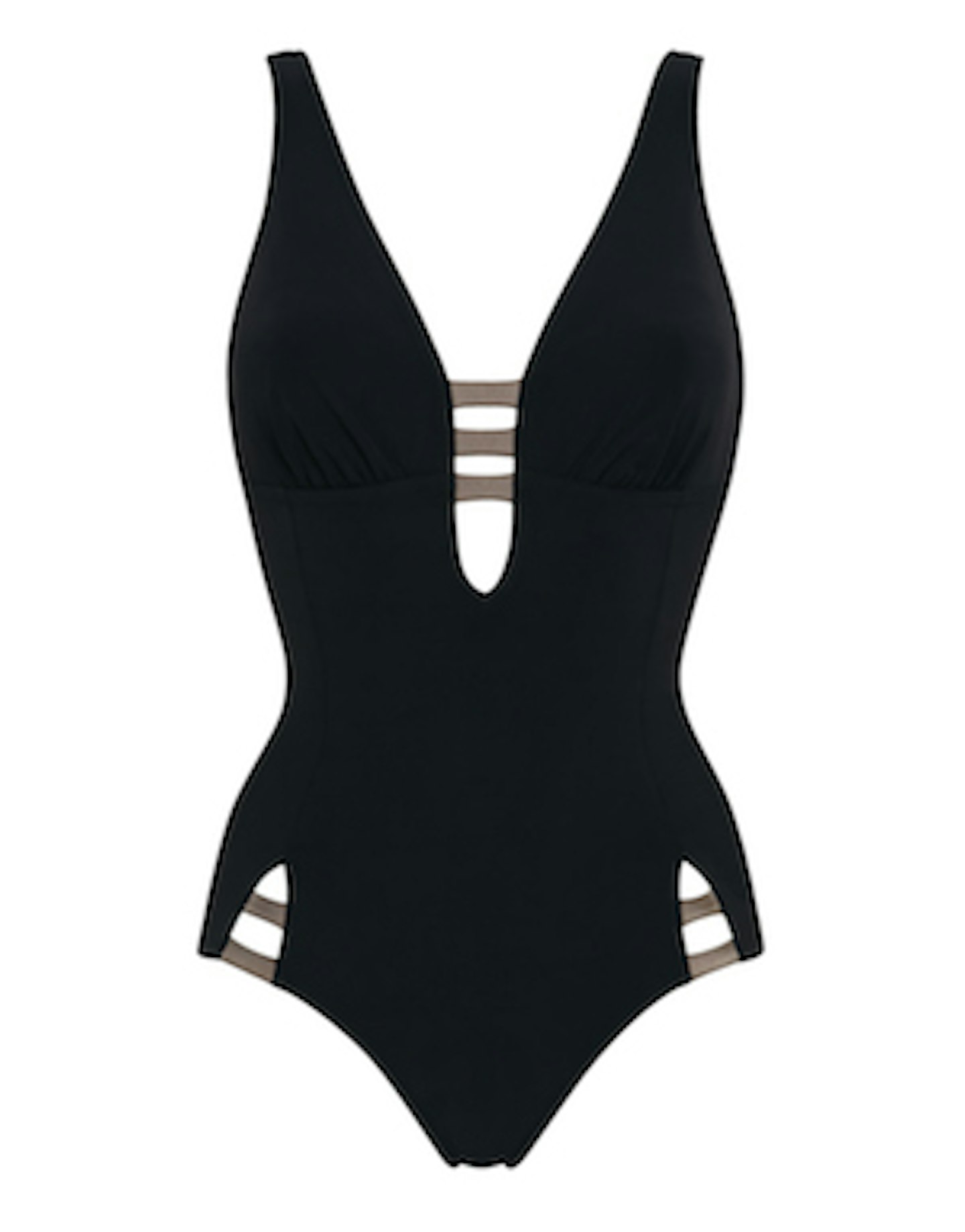 figleaves black cut out swimsuit