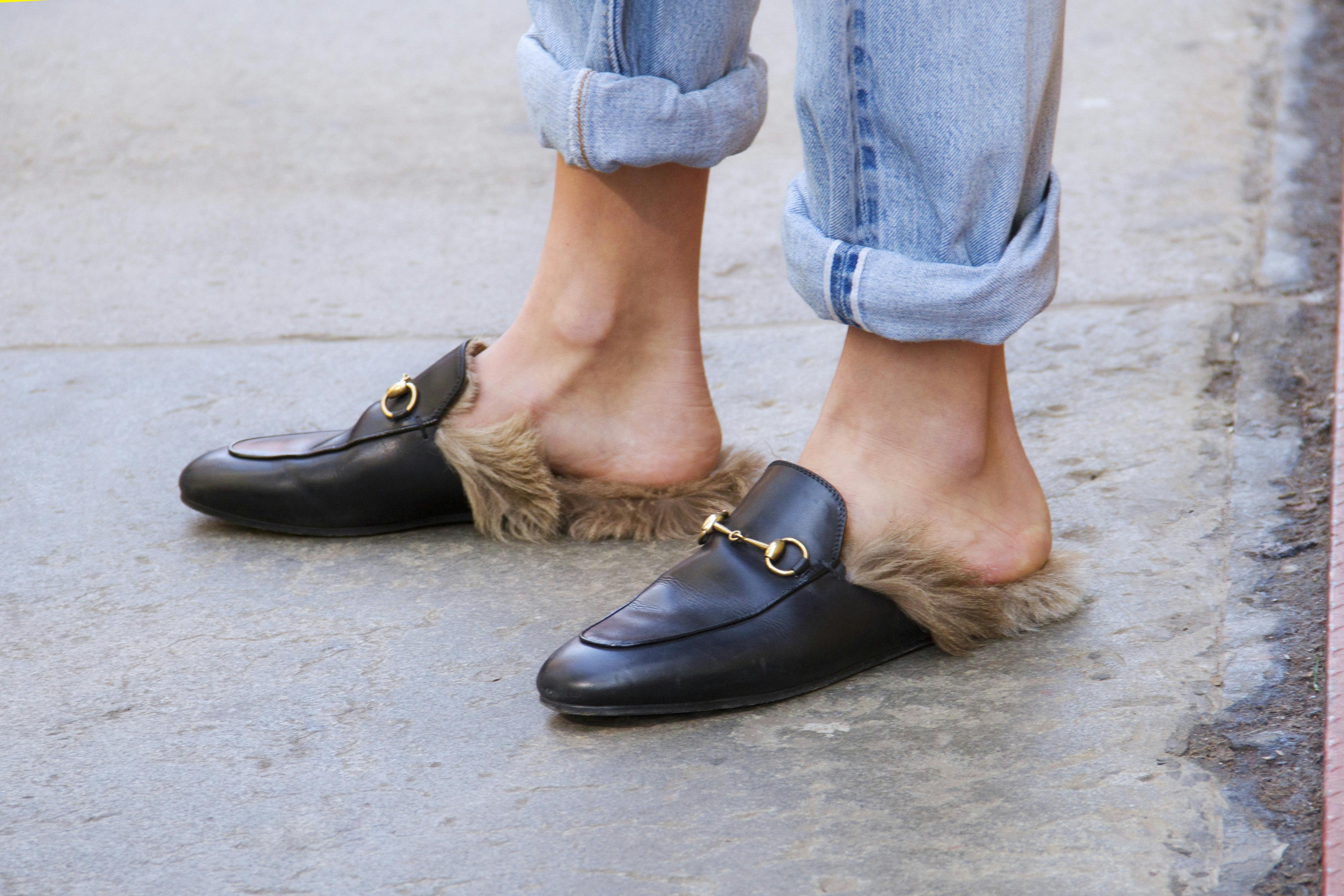 gucci backless loafers