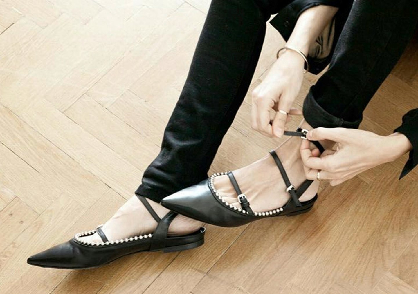 triple-strap-flat-shoes