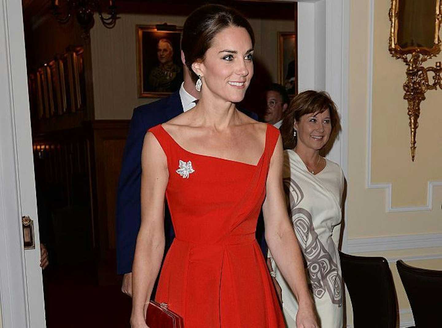 red dress