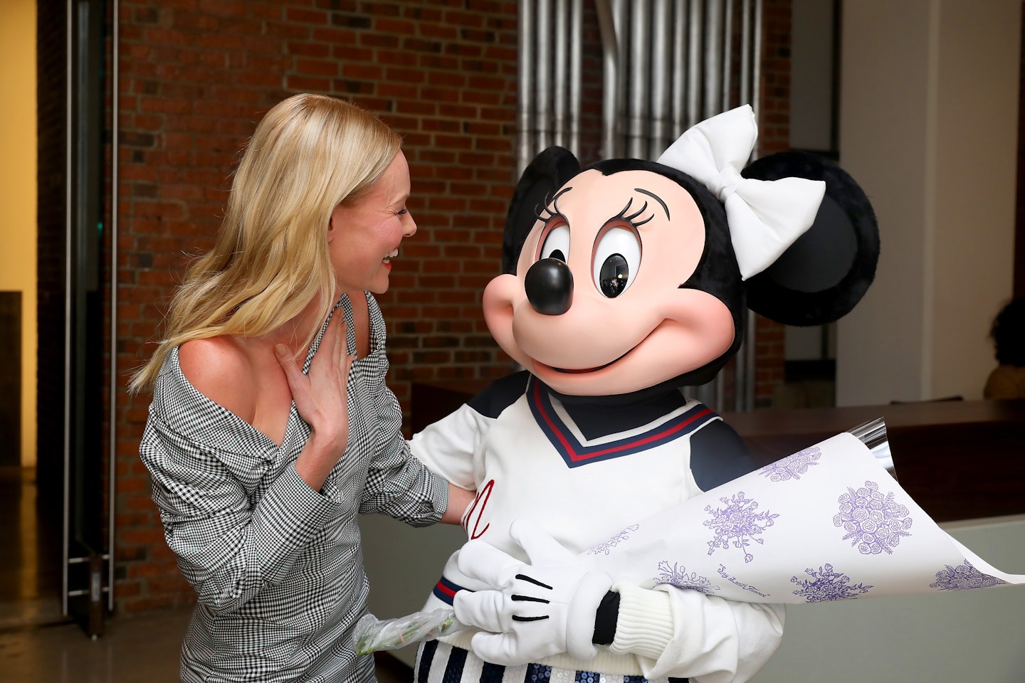 Kate Bosworth with Minnie Mouse at Monse