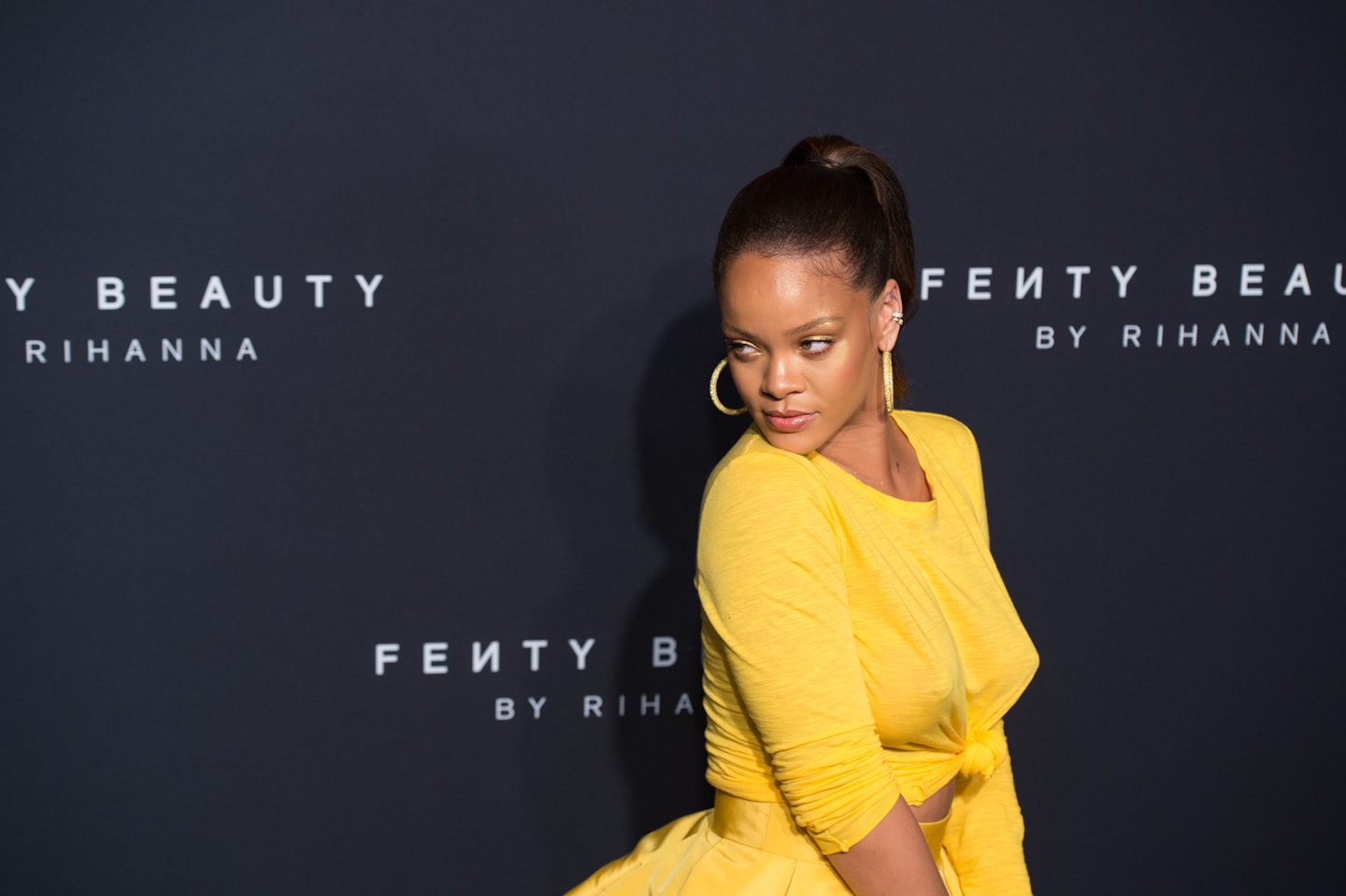 Rihanna at the launch of Fenty Beauty