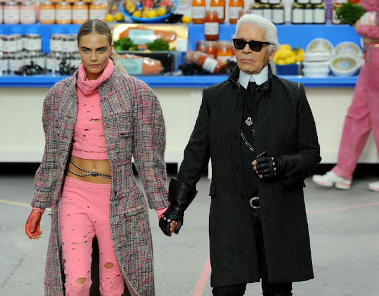 Karl Lagerfeld and Cara Delevingne