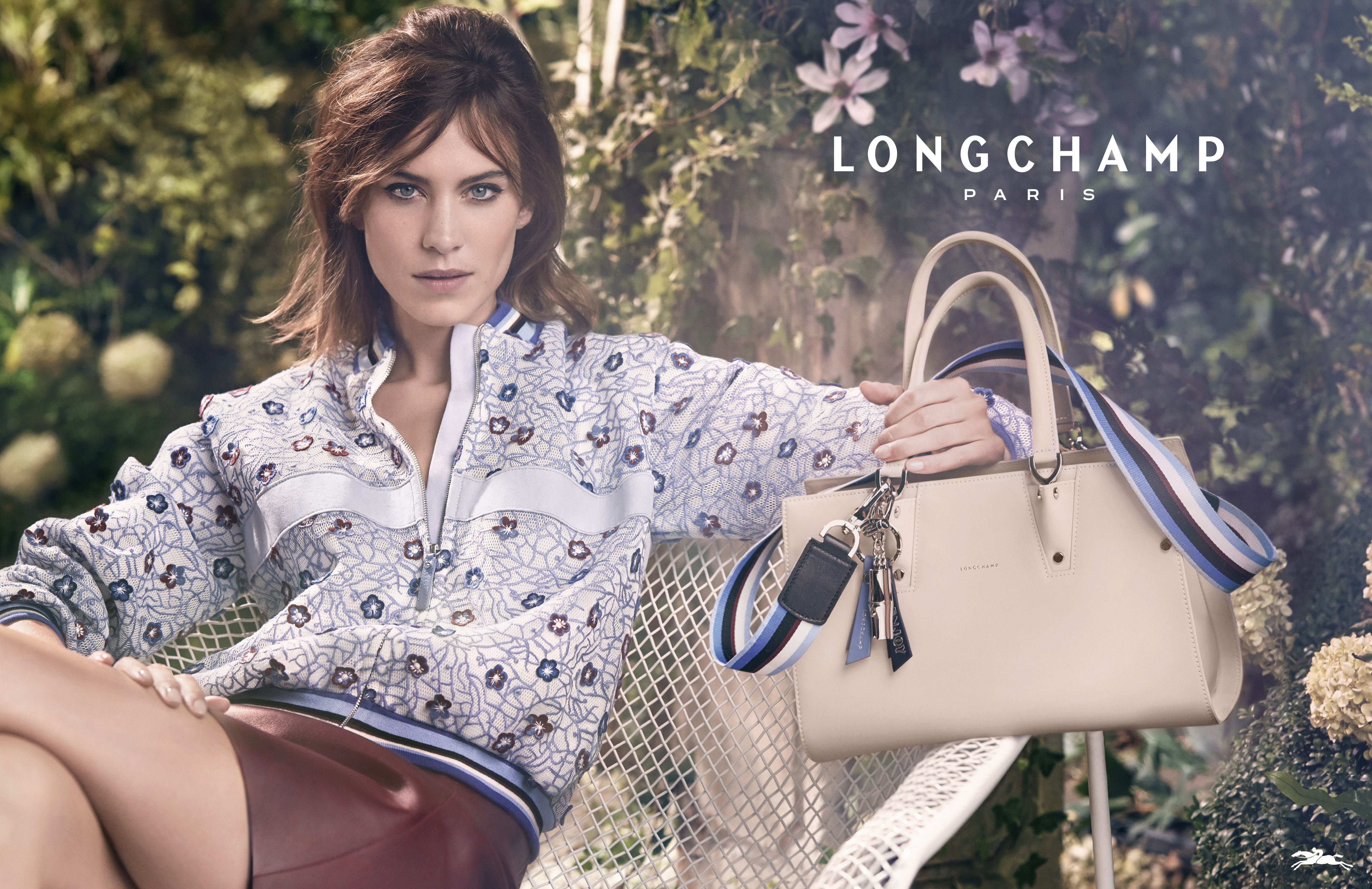 Alexa Chung stars as picture-perfect Parisian in Longchamp's spring campaign