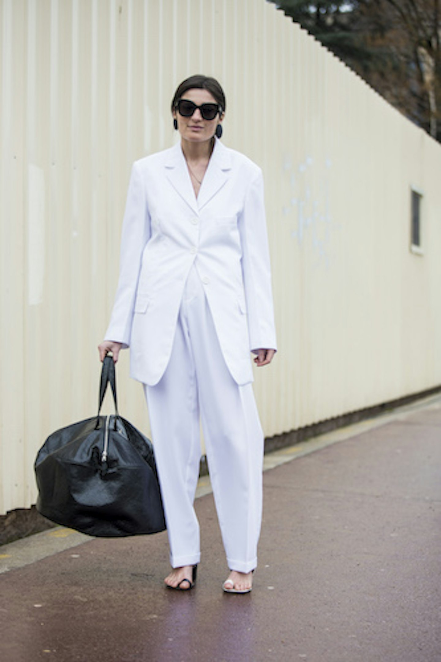 oversized white suit