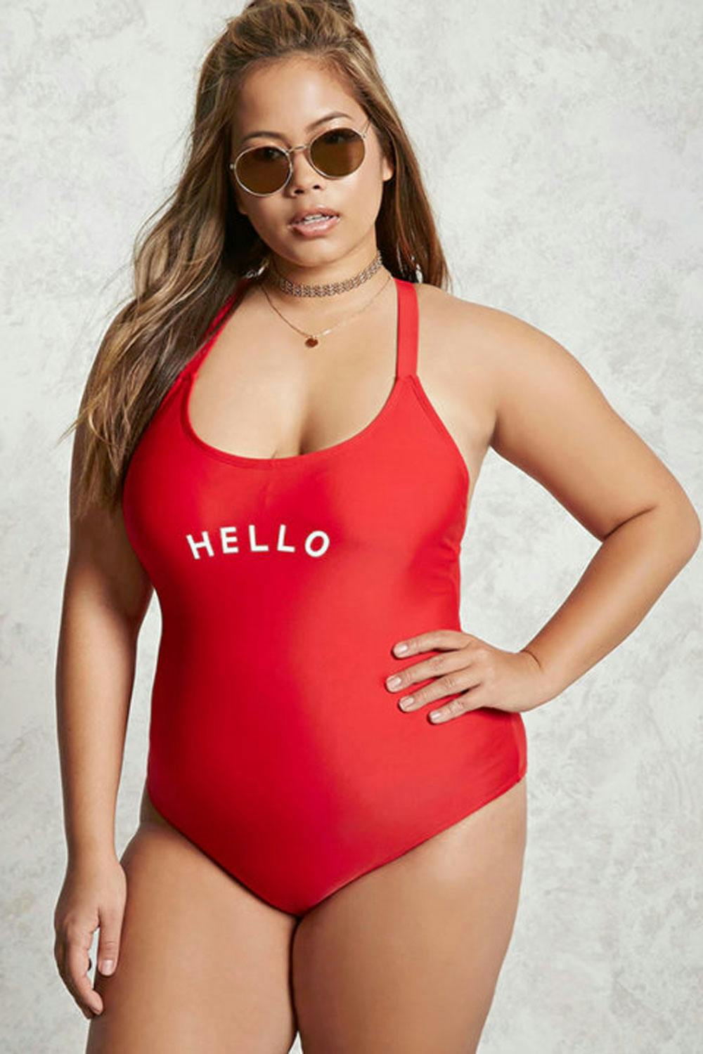 Forever 21 plus size swimwear best sale