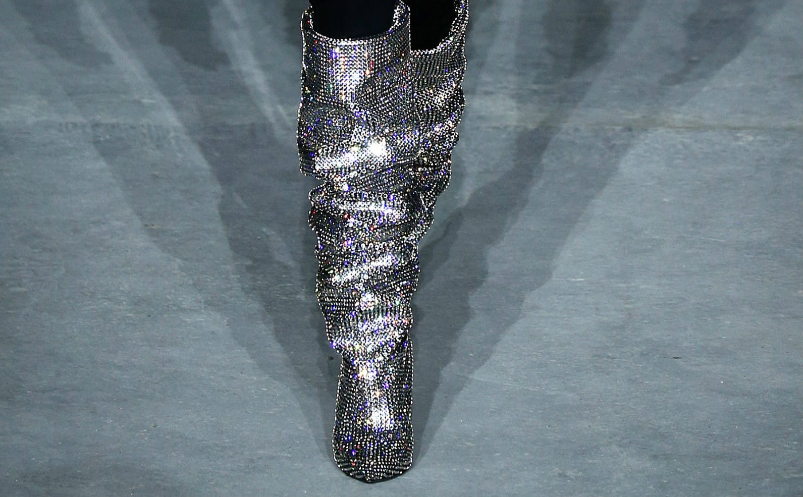 Ysl cheap glitter boots