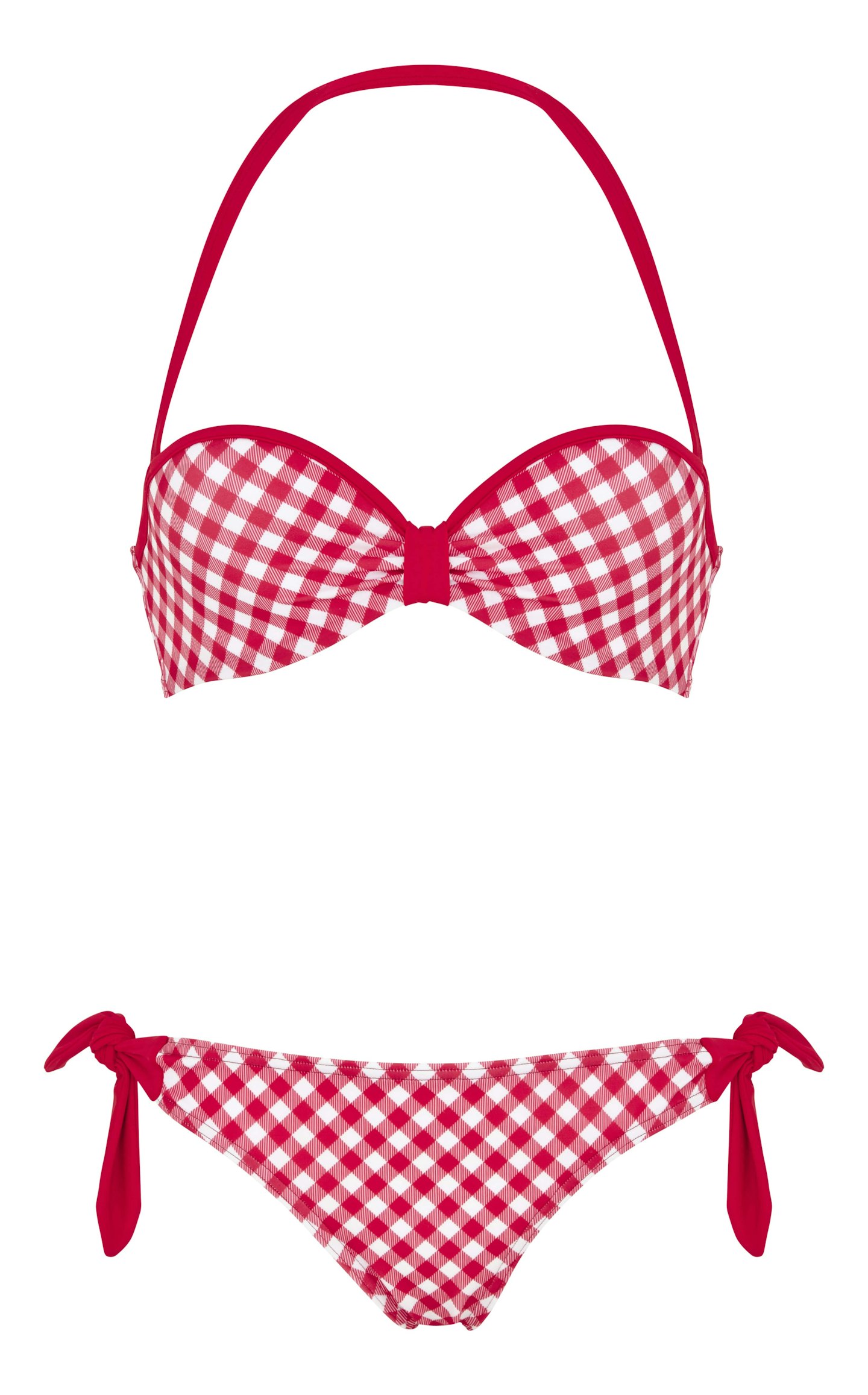 red and white bikini set for summer