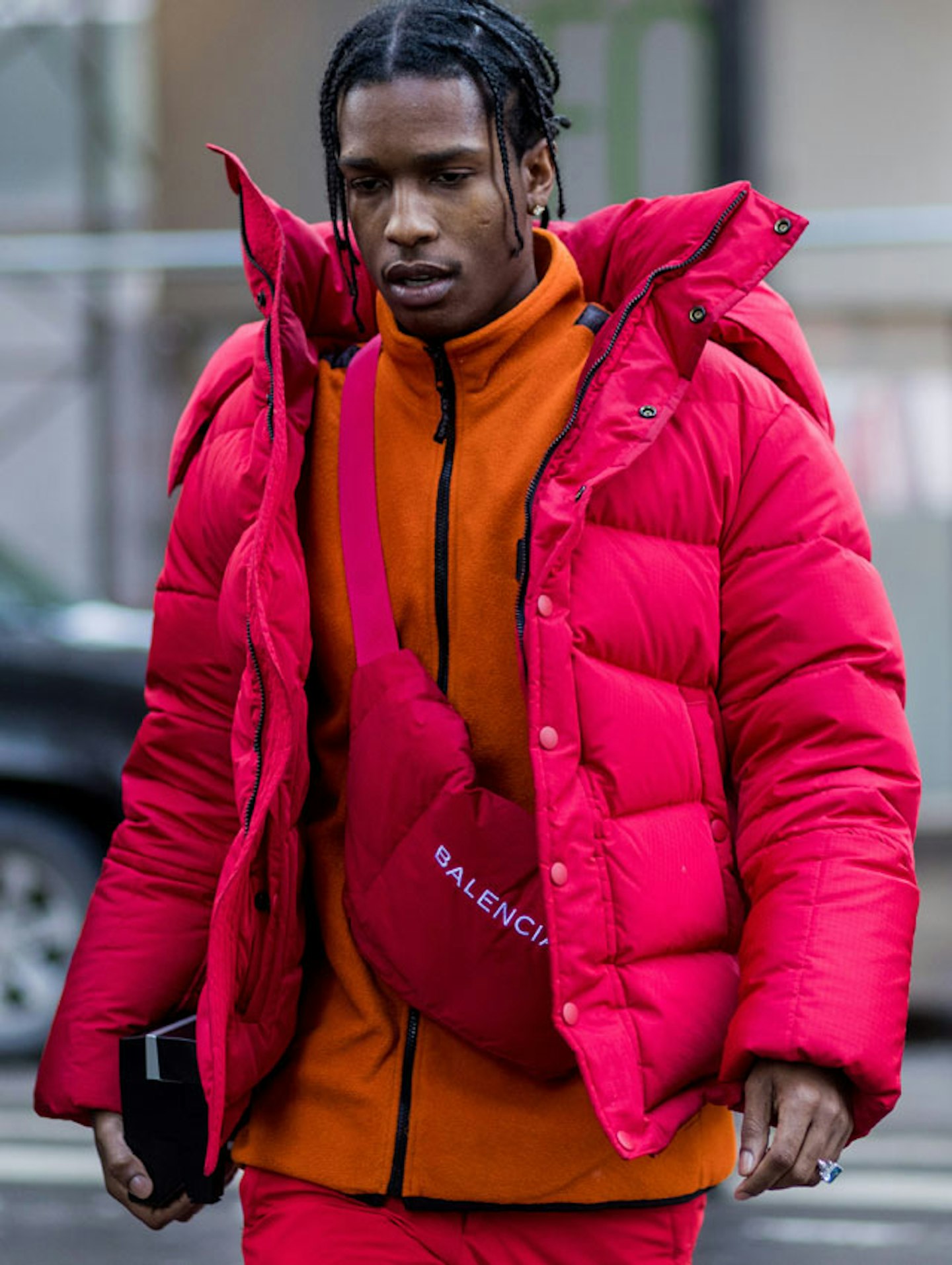 A$AP Rocky with a bumbag