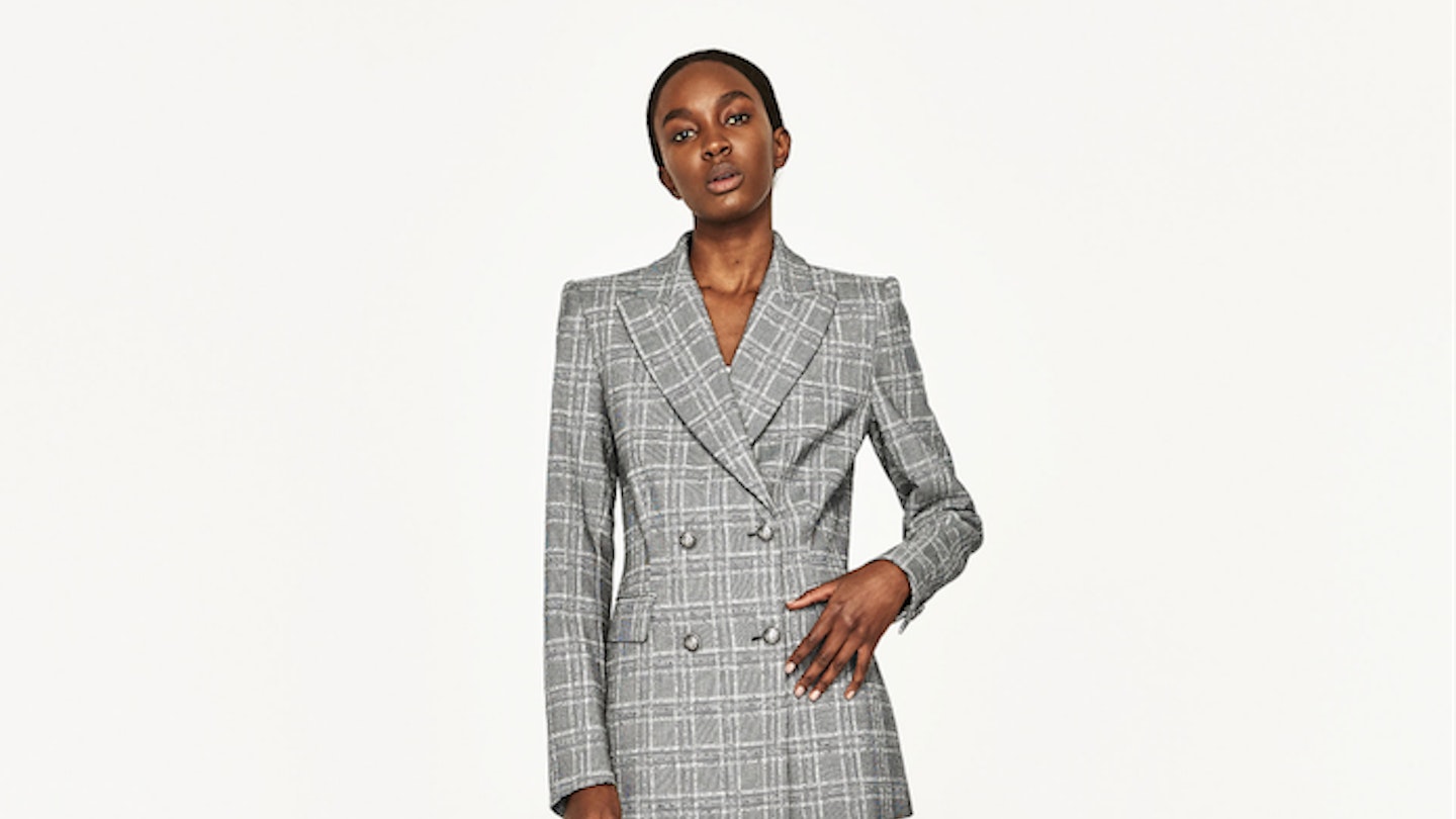 Tartan 2025 blazer zara