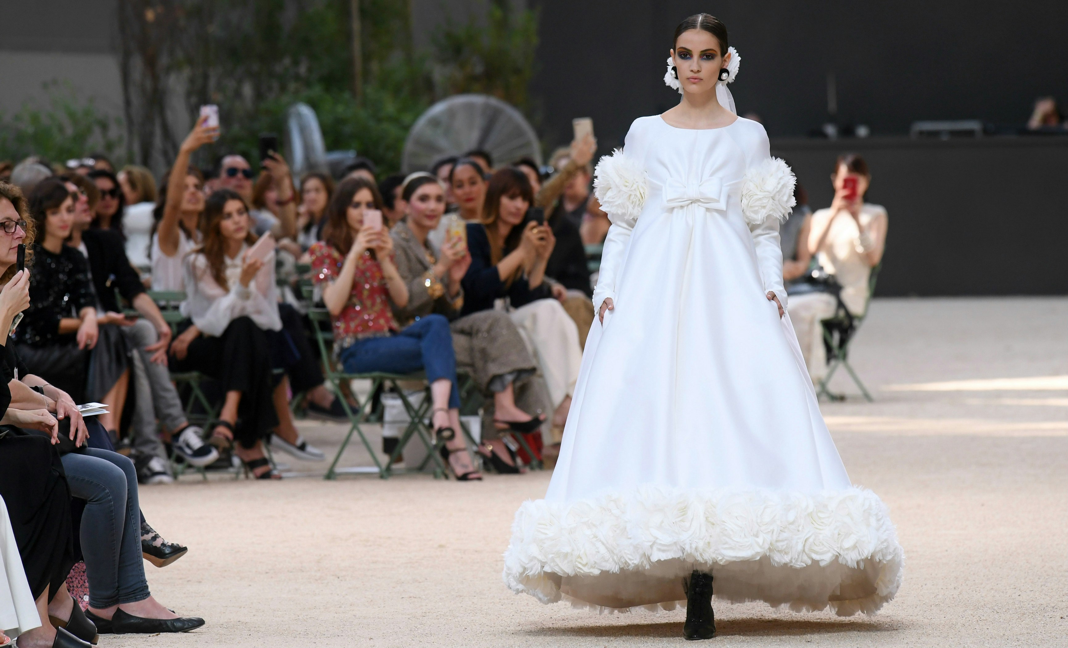 chanel couture gown