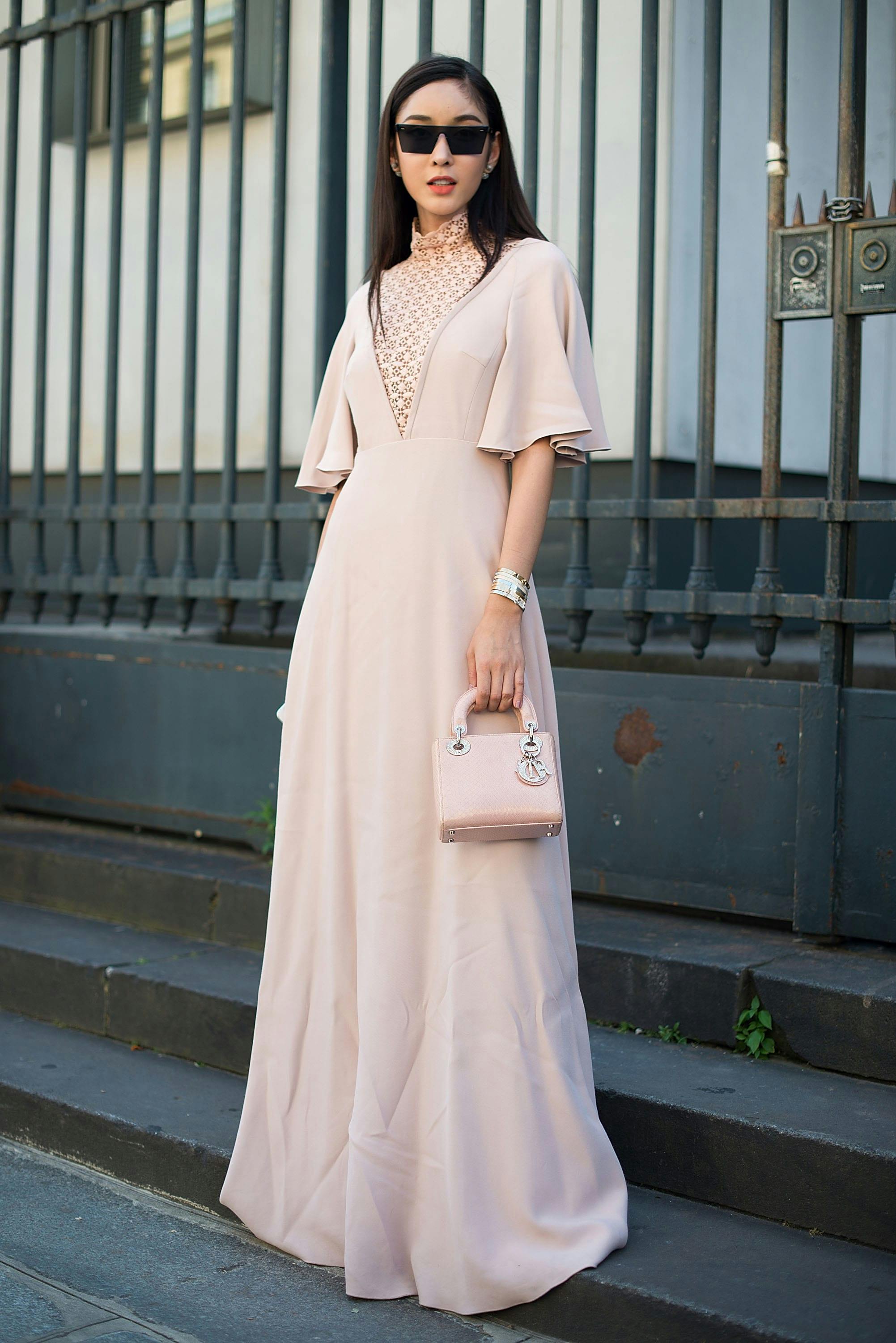 Long modest outlet dress