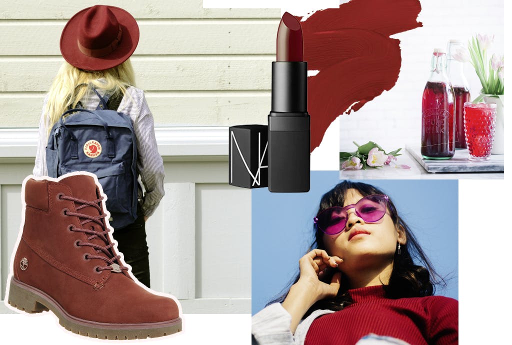 Red timberland on sale boots outfit