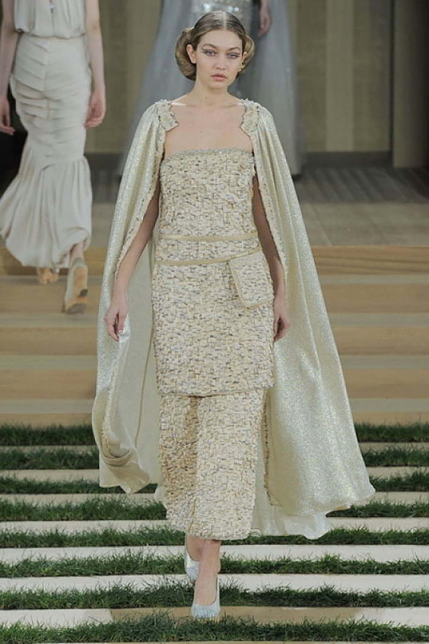 chanel gigi hadid cape