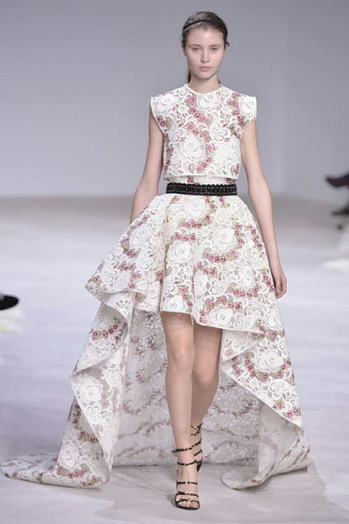 embellished floral giambattista valli dress