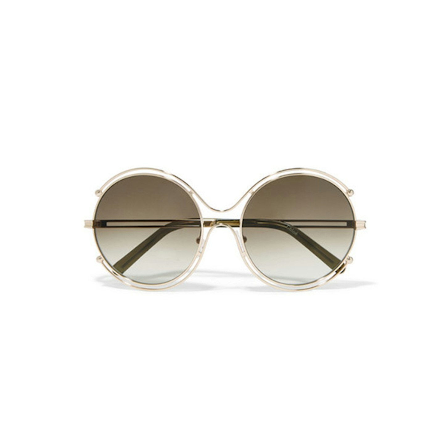 chloe round frame sunglasses