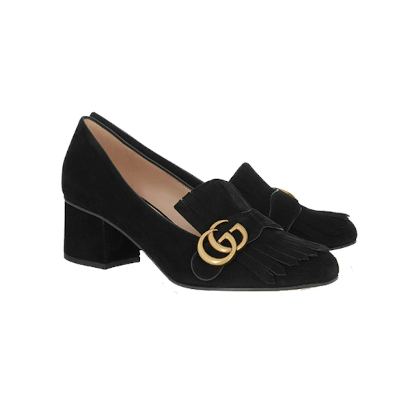 fringed suede loafers gucci