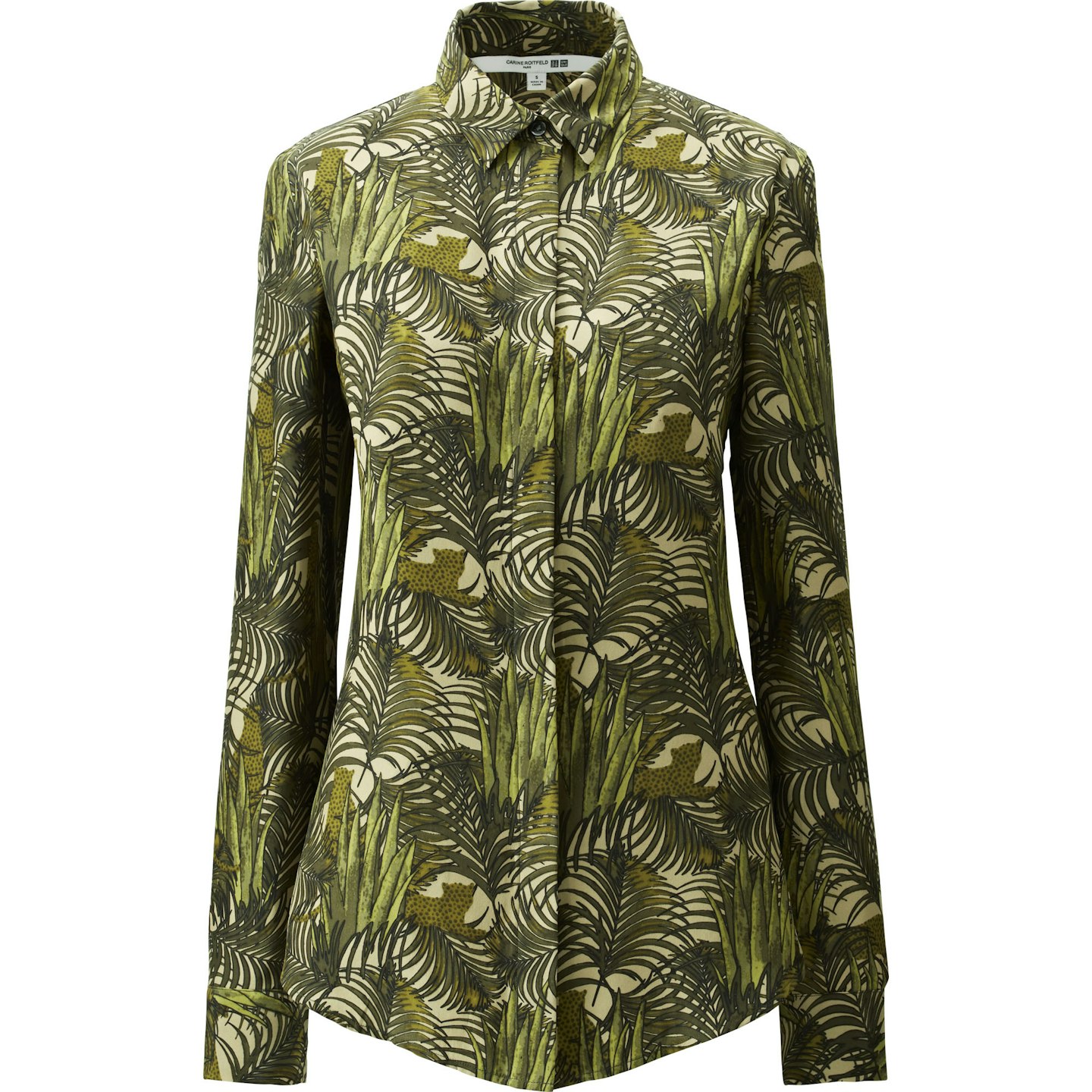 carine roitfeld uniqlo silk blouse