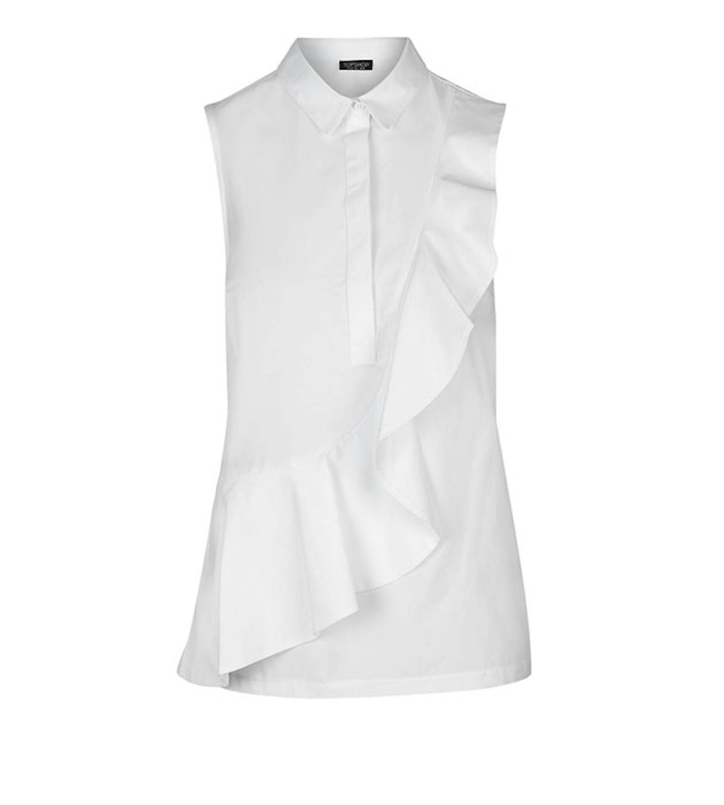 topshop shirt ruffles new sleeveless