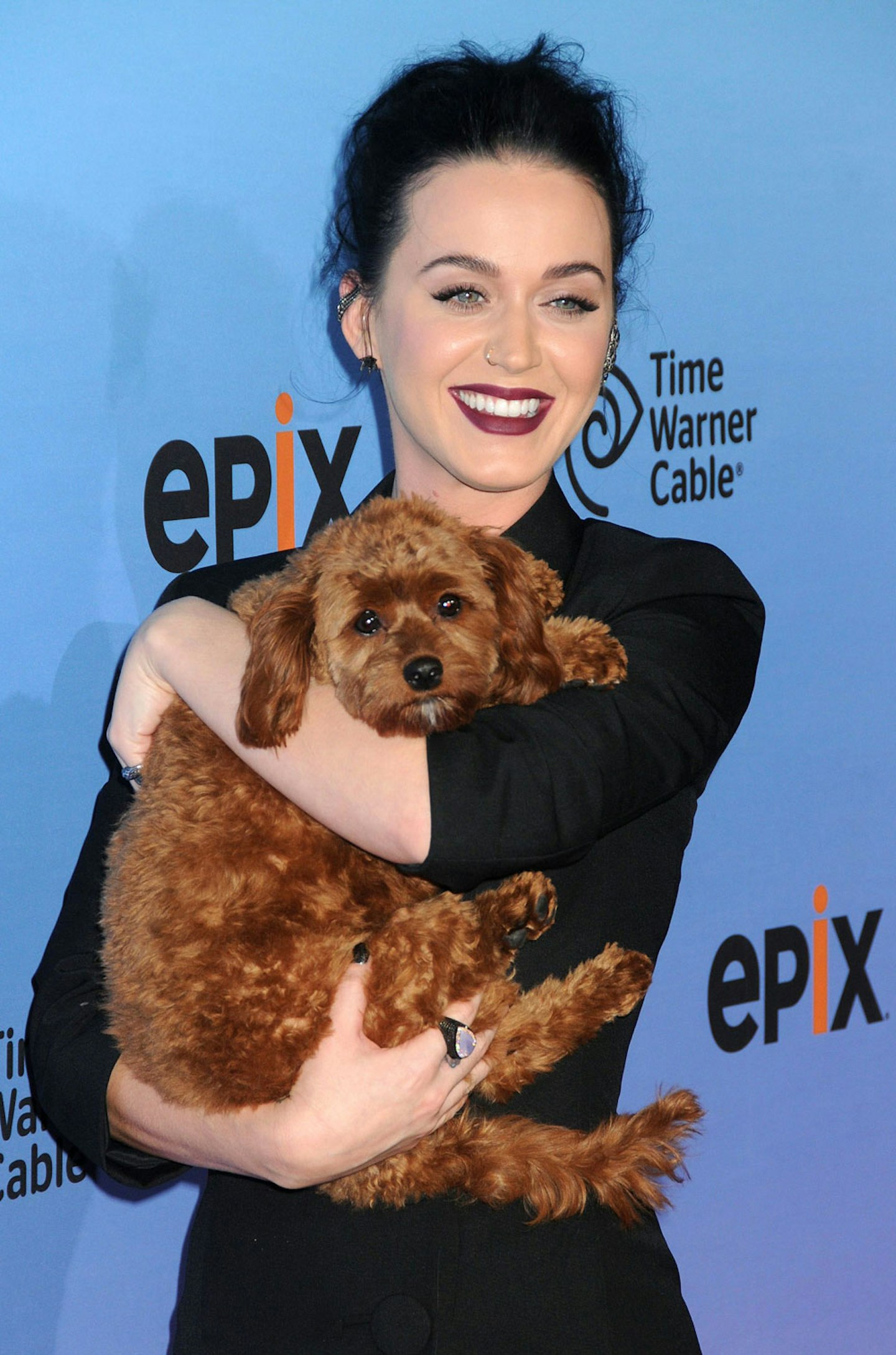 Katy Perry and dog