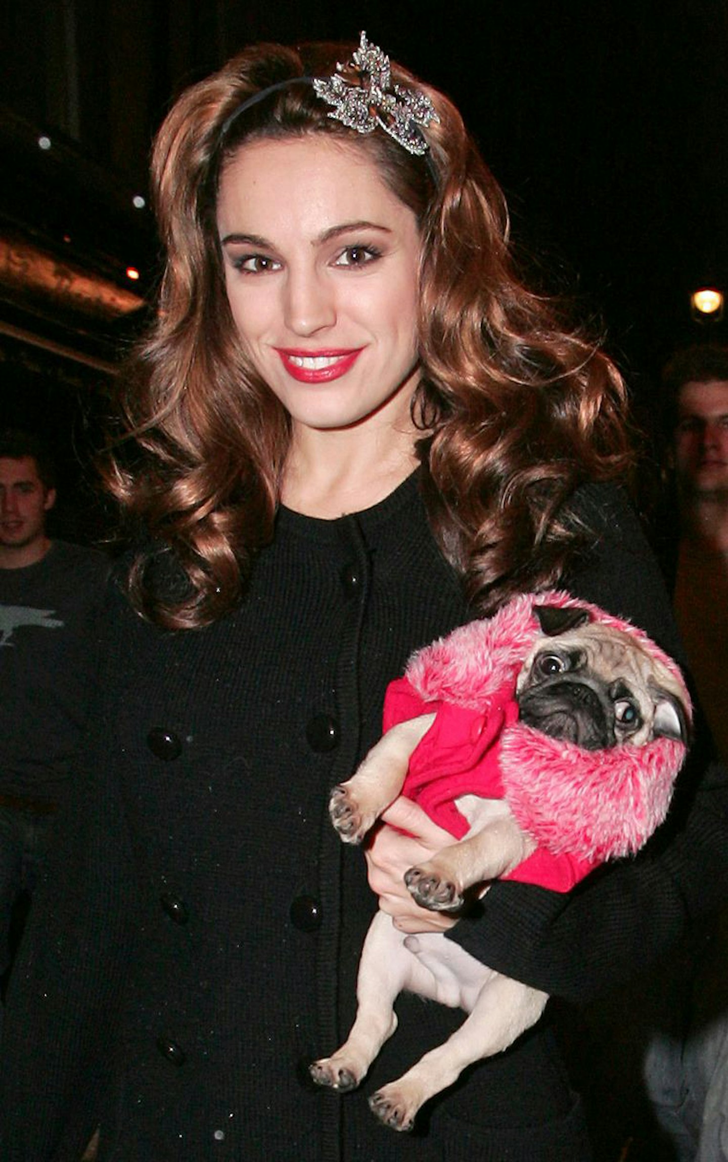 Kelly Brook and dog