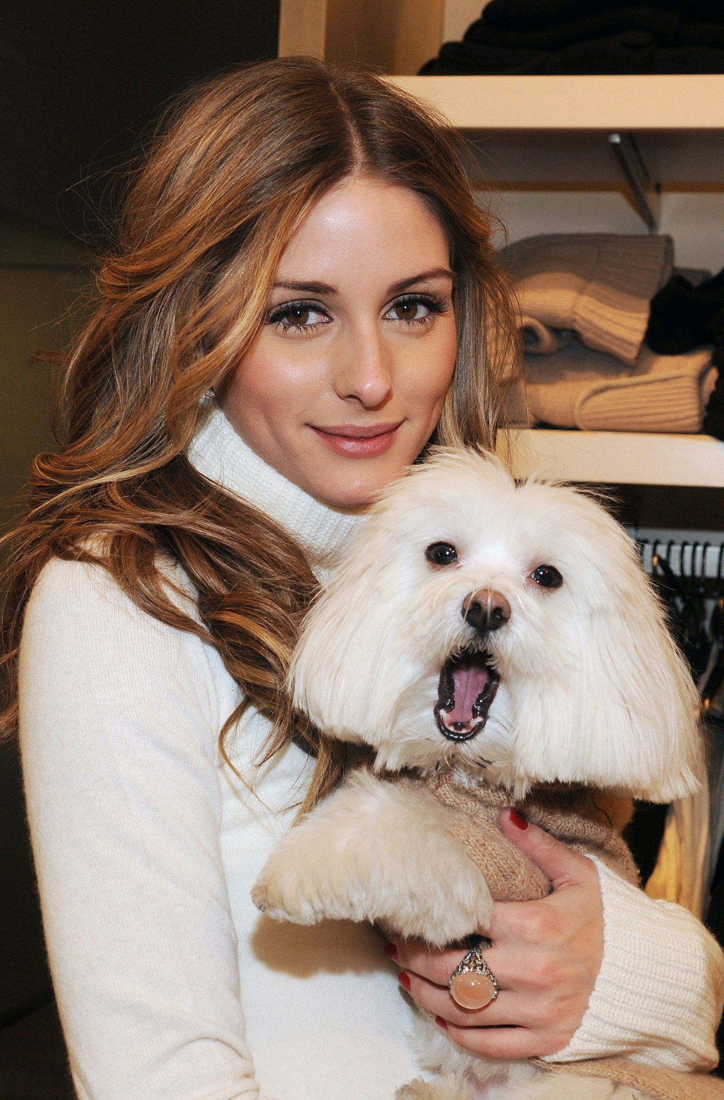 Olicia Palermo and dog