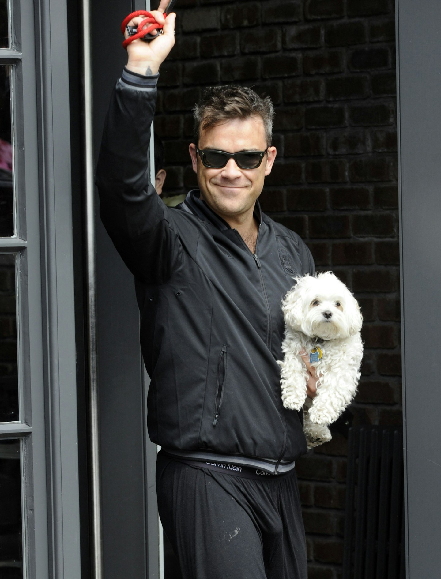Robbie Williams and dog