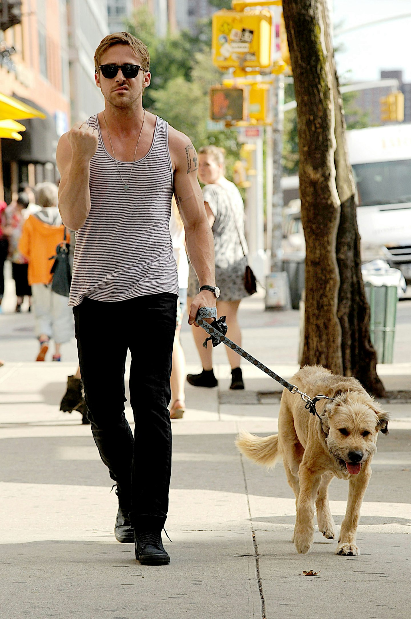 Ryan Gosling and dog